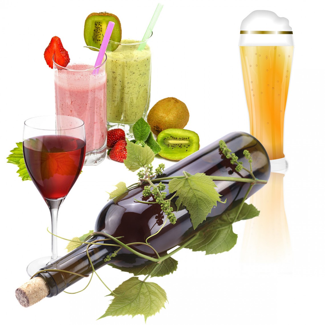 Bières, vins et alcools